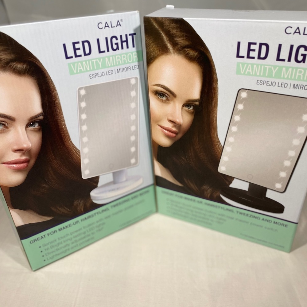 LED LIGHT VANITY MIRROR (black)